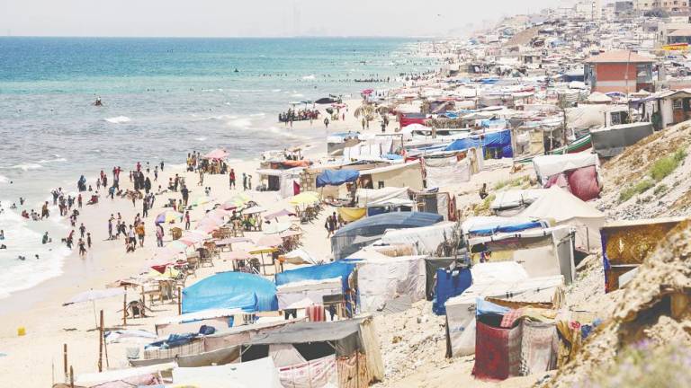 Trump has described Gaza as a ‘mess’ that needs to be ‘cleaned up’, stating that 2.1 million human refuse are befouling this potentially prime beachside property. – REUTERSpix