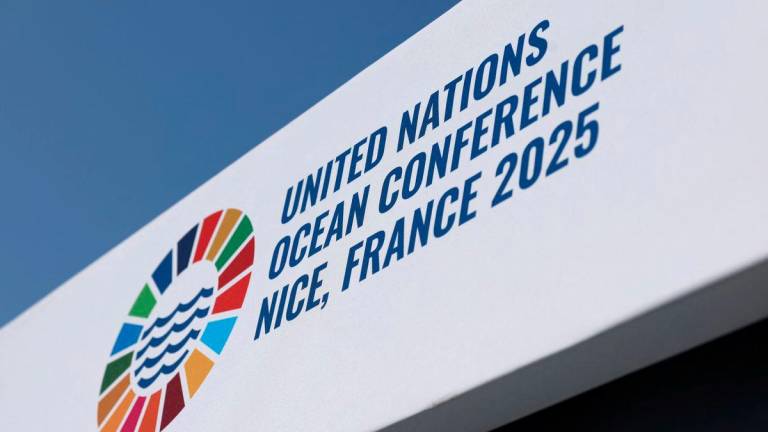 The logo of the third United Nations Ocean Conference (UNOC3) - REUTERSPIX