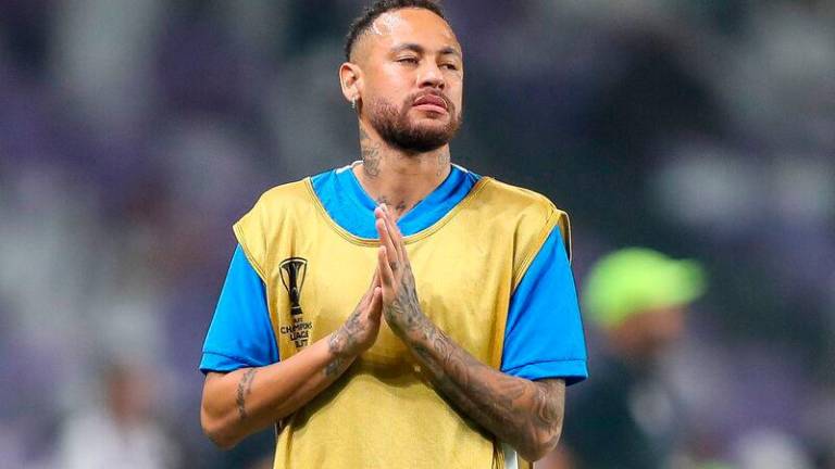 (FILES) Neymar announced his return to Brazilian side Santos, the club that trained him, three days after ending his disappointing adventure in Arab football. AFPpix