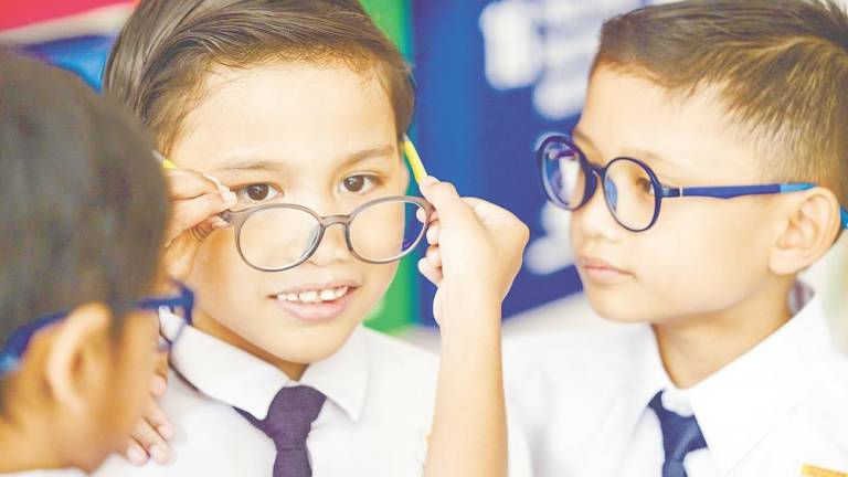 Sangeetha said once children begin school, they should undergo eye checks every two years to detect signs of impaired vision. – AMIRUL SYAFIQ/THESUN