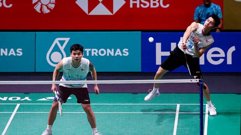 National professional pair, Ong Yew Sin and Teo Ee Yi. - BERNAMApix