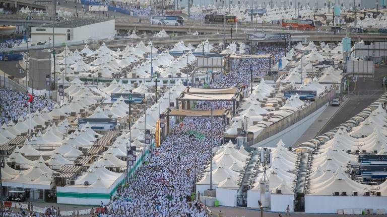 Pilgrims from around the world made their way to the Jamrah to perform the stoning ritual. fotoBERNAMA