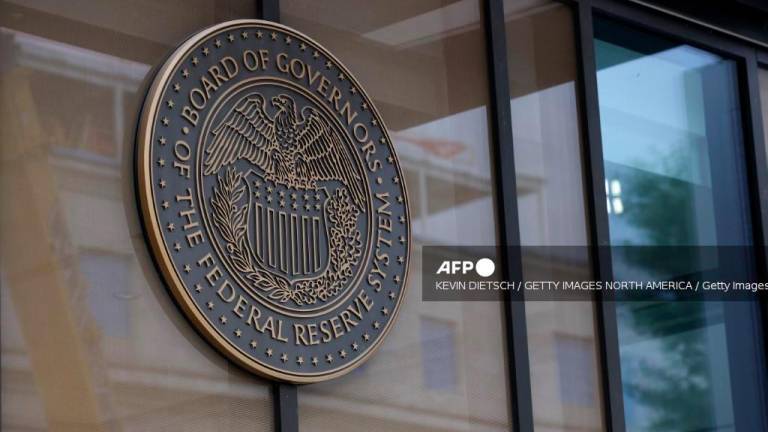 The Federal Reserve logo - Kevin Dietsch/Getty Images/AFPPIX