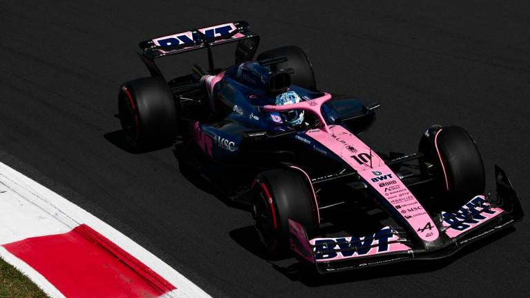 Alpine's French driver Pierre Gasly races during the first practice session ahead of the Italian Formula One Grand Prix at the Autodromo Nazionale Monza circuit, in Monza, northern Italy, on September 5, 2025. - AFPPIX