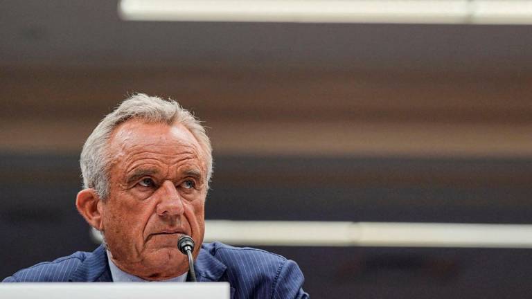 FILE PHOTO: U.S. Health and Human Services (HHS) Secretary Robert F. Kennedy Jr. testifies before the Senate Committee on Appropriations hearing on the Department of Health and Human Services budget, on Capitol Hill in Washington, D.C., U.S., May 20, 2025. REUTERS/Ken Cedeno/File Photo