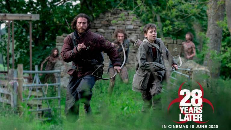 (From right) Spike (Williams) and Jamie (Taylor-Johnson) venture beyond the safety of the island in search of escape.