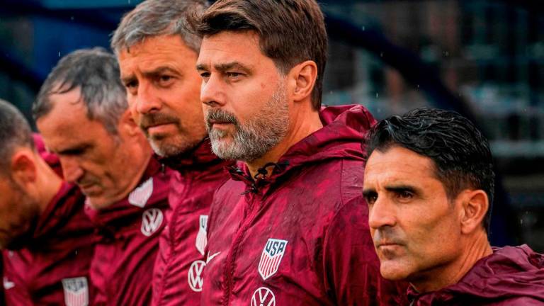 United States head coach Mauricio Pochettino prepares to play Turkey before the first half of an during an International Friendly match at Pratt &amp; Whitney Stadium on June 7, 2025 in East Hartford, Connecticut. - AFP pic