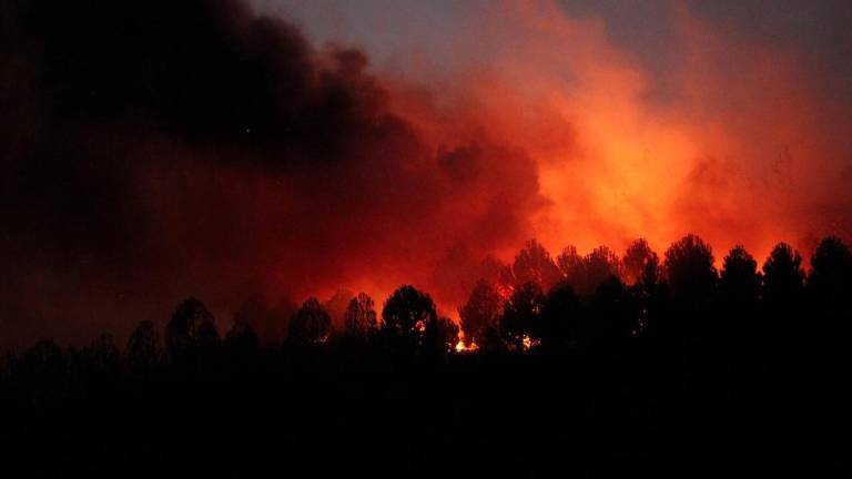 A wildfire burns in the northwestern Canakkale province, Turkey, August 11, 2025. - REUTERSPIX