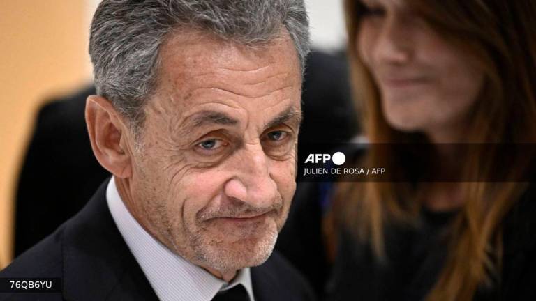 Former French president Nicolas Sarkozy - (Photo by JULIEN DE ROSA / AFP)