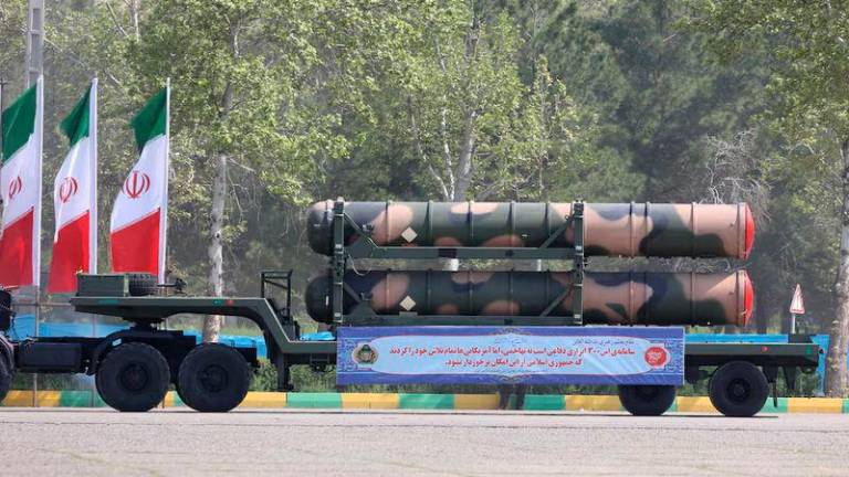 The S-300 missile system is seen during the National Army Day parade ceremony in Tehran - REUTERSpix