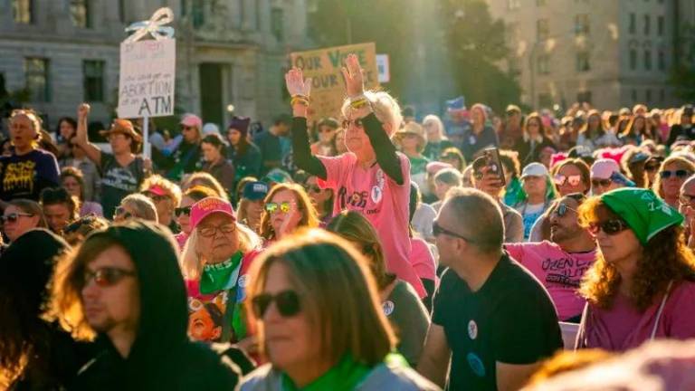 Organizers of the Women’s March in Washington estimated about 15,000 people turned out for the event - AFP