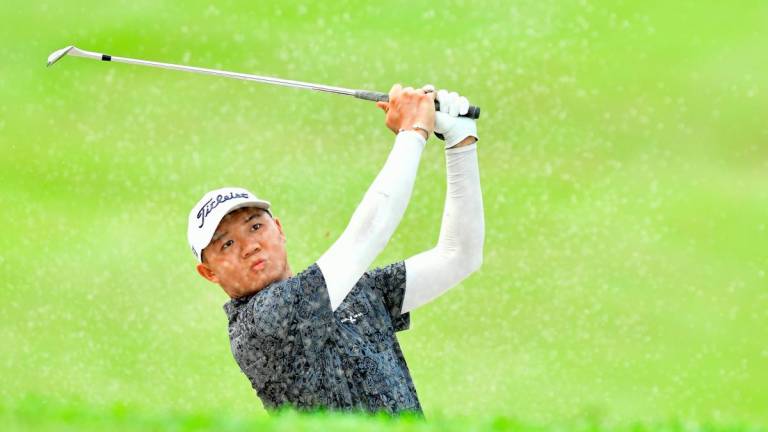 Edven Ying at PGM Championship tournament at the Kelab Golf Perkhidmatan Awam.