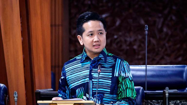 The Deputy Minister of Agriculture and Food Security, Datuk Seri Arthur Joseph Kurup, at the Second Meeting, Fourth Session of the 15th Parliament, Dewan Rakyat Conference in the Parliament Building today. - BERNAMA