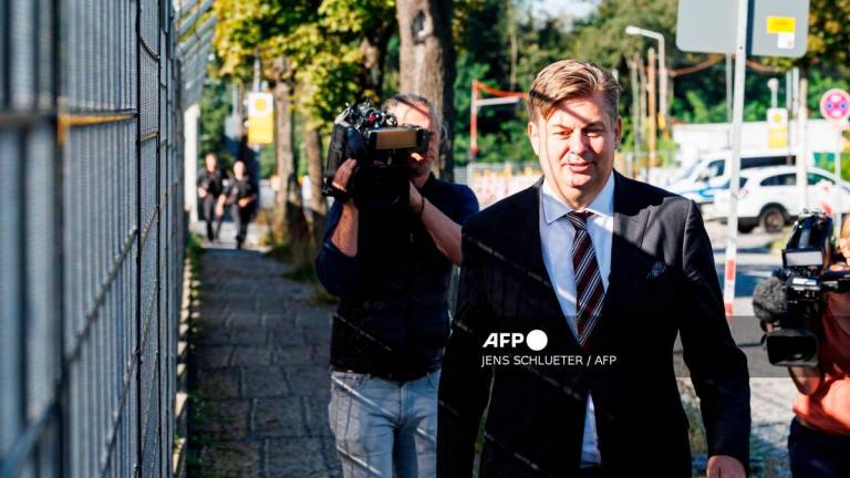 The Member of the German Parliament for the far-right Alternative for Germany (AfD) party Maximilian Krah - (Photo by JENS SCHLUETER / AFP)