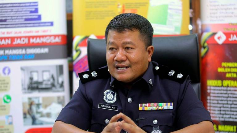 Ketua Polis Daerah Manjung ACP Hasbullah Abd Rahman - fotoBERNAMA