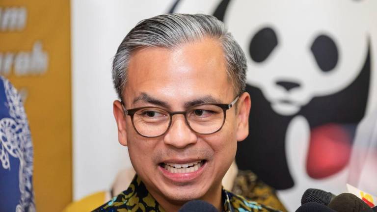 Communication Minister Datuk Fahmi Fadzil spoke at the launch of the Malaysia, JomPACT! campaign at the Institute of Teacher Education Malay Language Campus, Lembah Pantai today. – BERNAMA