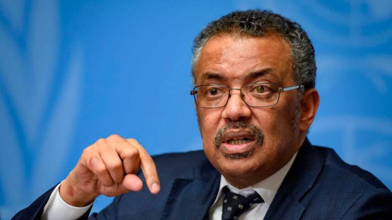 WHO Director-General Tedros Adhanom Ghebreyesus - Photo by AFP