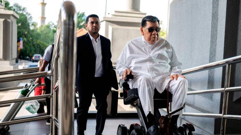 Highway construction company director Tan Sri Abu Sahid Mohamed was charged in the Sessions Court here today with four counts of criminal breach of trust involving over RM313 million and 13 counts of money laundering involving RM139.2 million, in connection with the proposed MEX II highway construction project. – BERNAMA