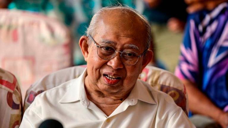 UMNO veteran Tan Sri Tengku Razaleigh Hamzah - BERNAMApix