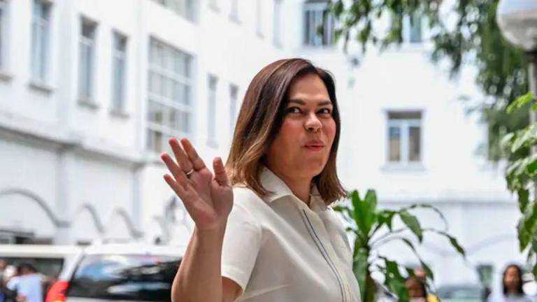 Philippine Vice President Sara Duterte. (Photo by Jam STA ROSA / AFP)
