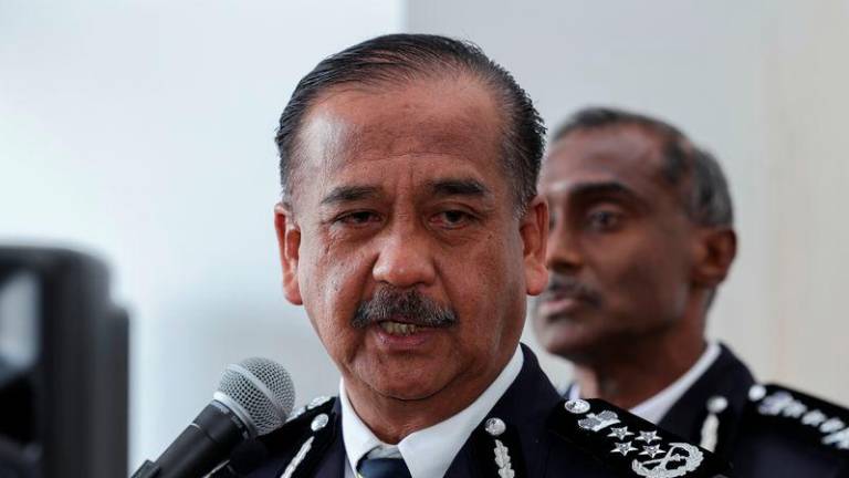 Inspector-General of Police Tan Sri Razarudin Husain - BERNAMApix