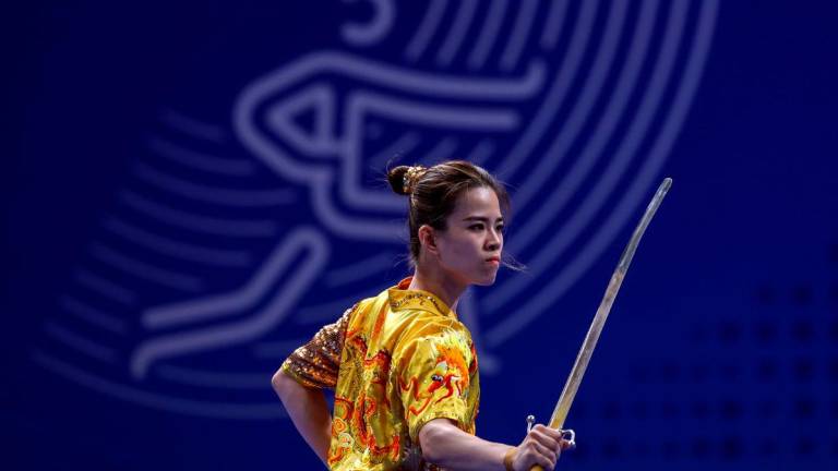 National wushu athlete Tan Cheong Min - Photo by BERNAMA