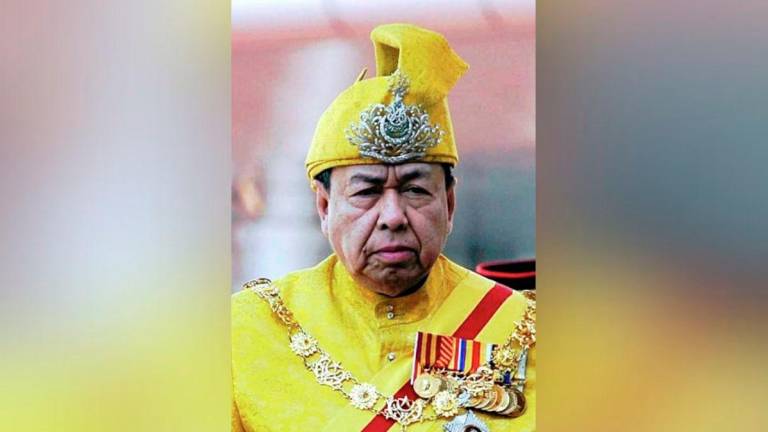 Sultan of Selangor Sultan Sharafuddin Idris Shah. - BERNAMA