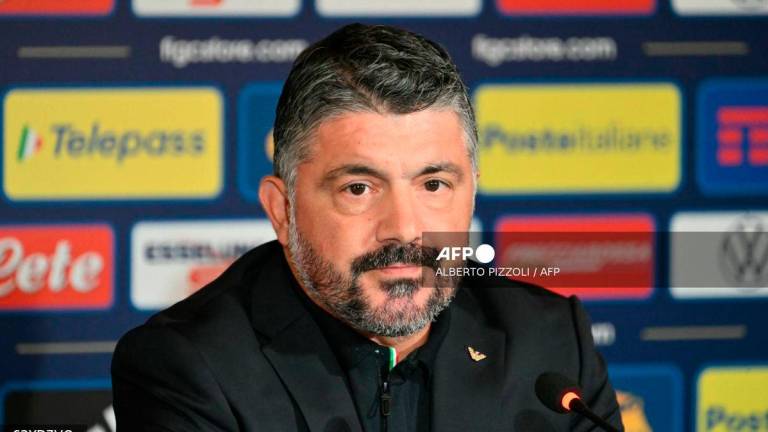 Italy's national football team headcoach Gennaro Gattuso gives a press conference in Rome on June 19, 2025. Gennaro Gattuso was named Italy's new coach and will be tasked with helping the Azzurri qualify for the 2026 World Cup after replacing Luciano Spalletti. - AFP