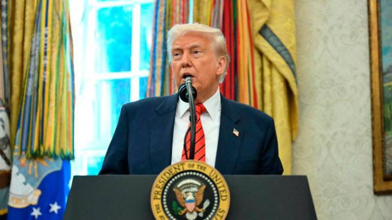 US President Donald Trump participates in a swearing-in ceremony for the Assistant to the President, Senior Advisor and Special Envoy Steve Witkoff in the Oval Office of the White House in Washington, DC, on May 6, 2025. AFPpix