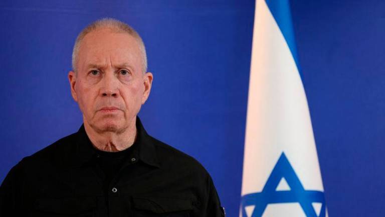 Former Israeli Defense Minister Yoav Gallant attends a press conference shortly after he was sacked by Israeli Prime Minister Benjamin Netanyahu who cited a lack of trust - REUTERSpix