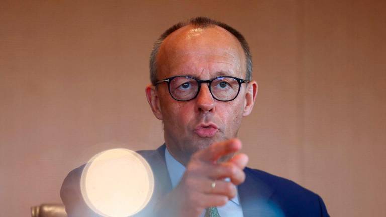 German Chancellor Friedrich Merz attends a cabinet meeting at the Chancellery in Berlin, Germany July 16, 2025. REUTERS