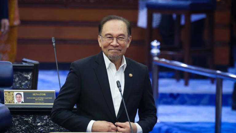 Prime Minister Datuk Seri Anwar Ibrahim, who is also the Finance Minister during a Parliament session. – BERNAMA