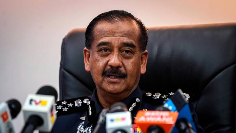 Inspector-General of Police Tan Sri Razarudin Husain - BERNAMApix