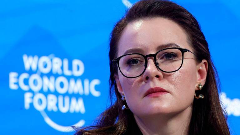 Yulia Anatoliivna Svyrydenko, First Vice Prime Minister of Ukraine, takes part in the panel discussion “Ukraine: The Road Ahead” at the 55th annual World Economic Forum (WEF) meeting in Davos, Switzerland, January 23, 2025. REUTERS/Yves Herman/File Photo