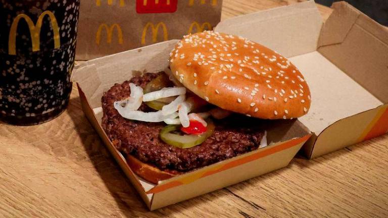 A McDonald's Quarter Pounder hamburger and coke, are seen in an illustration picture taken in New York City, U.S., October 24, 2024. - REUTERSPIX