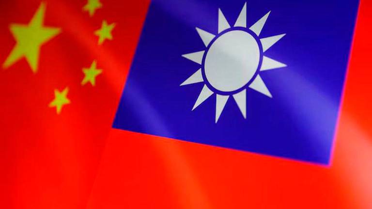 For representational purposes only - China and Taiwan flag -REUTERS