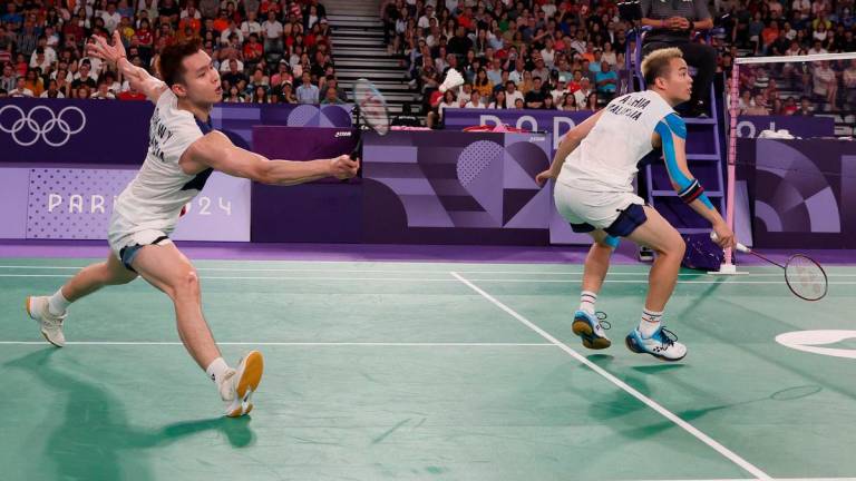 National men’s doubles pair Aaron Chia-Soh Wooi Yik - BERNAMApix