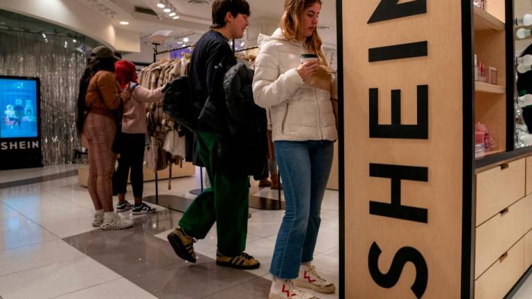 A Shein Holiday pop-up shop inside Times Square's Forever 21 in New York City. – Reuterspic