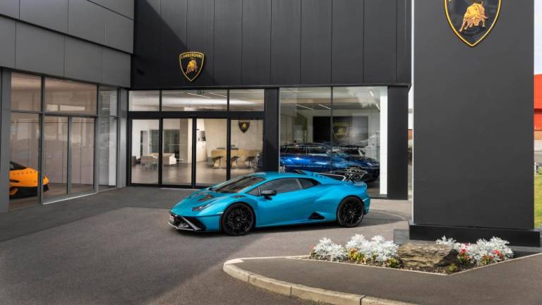 The Lamborghini Manchester showroom