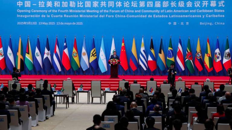 China's President Xi Jinping delivers a speech during the opening ceremony for the China-CELAC Forum ministerial meeting in Beijing, China May 13, 2025. - REUTERSPIX