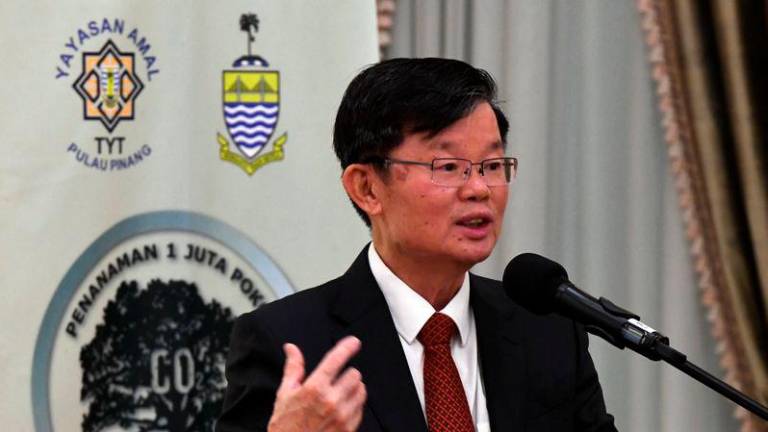 Penang Chief Minister Chow Kon Yeow - BERNAMApix