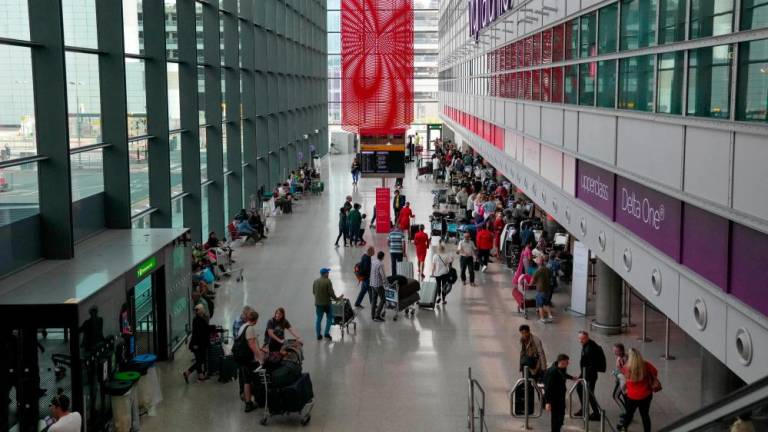 A view of the departure hall in Heathrow Terminal 3 in London. – Reuterspic