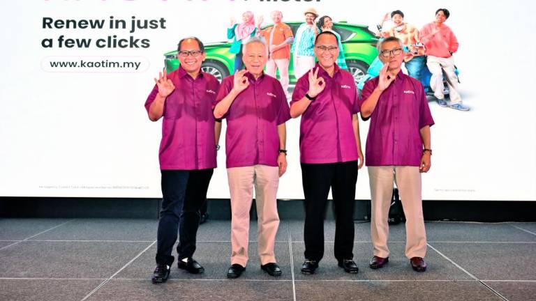 From left: Mohamed Sabri, Mohammed, Nor Azman and Ismail during the launch.