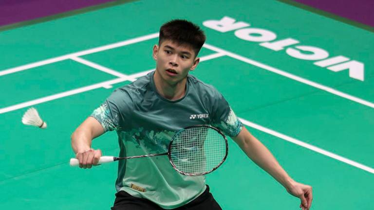 National men’s singles player Leong Jun Hao - BERNAMApix
