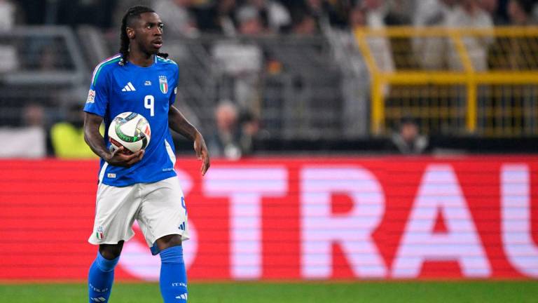 Italy’s forward Moise Kean. (Photo by Kirill KUDRYAVTSEV / AFP)