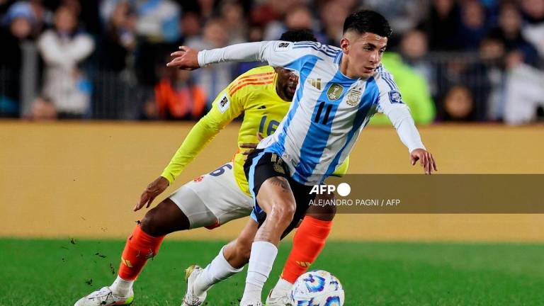 Argentina’s midfielder Thiago Almada. - ALEJANDRO PAGNI / AFP