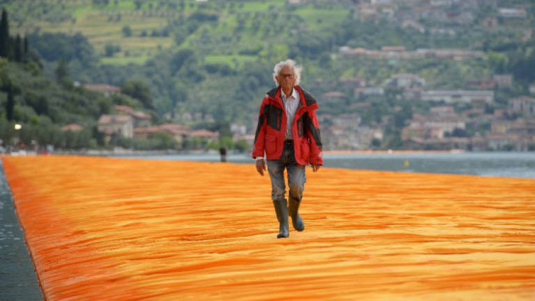 Christo's hugely popular floating orange walkway closes