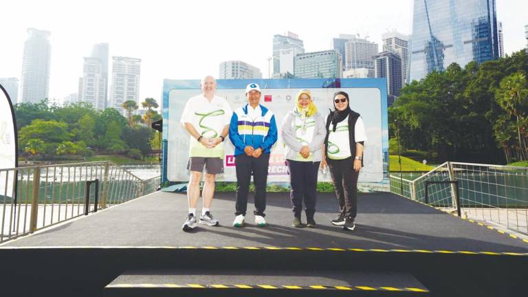 From left: Burke, Mohd Salem, Maimunah and Urbanice Malaysia CEO Norliza Hashim.