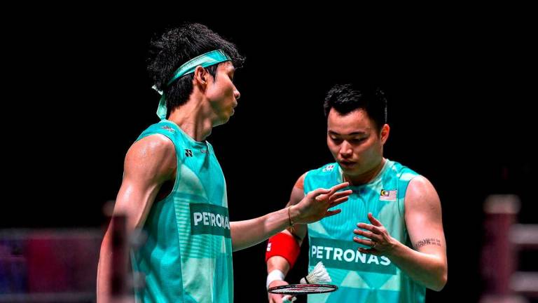 Aaron (right) and Soh. BERNAMA