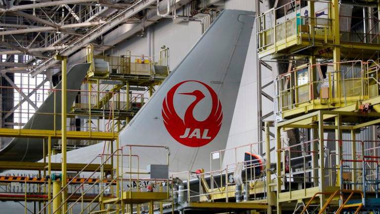 Japan Airlines (JAL) logo - REUTERSpix